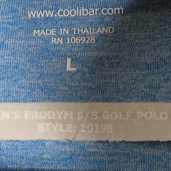 Coolibar Men’s Erodym‎ Short Sleeve Golf Polo - Picture 6 of 9